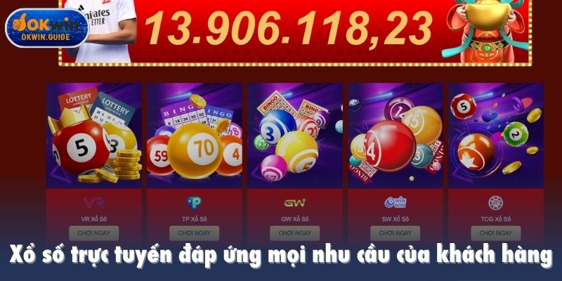 Xổ số trực tuyến đáp ứng mọi nhu cầu của khách hàng