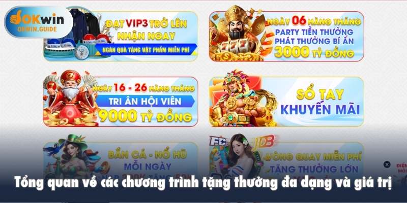 Tổng quan về các chương trình tặng thưởng đa dạng và giá trị